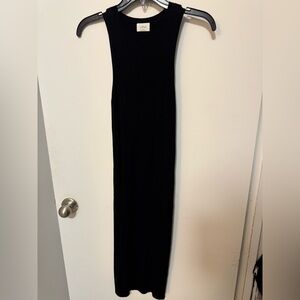 Aritiza Wilfred sleeveless dress - ribbed - black- size small